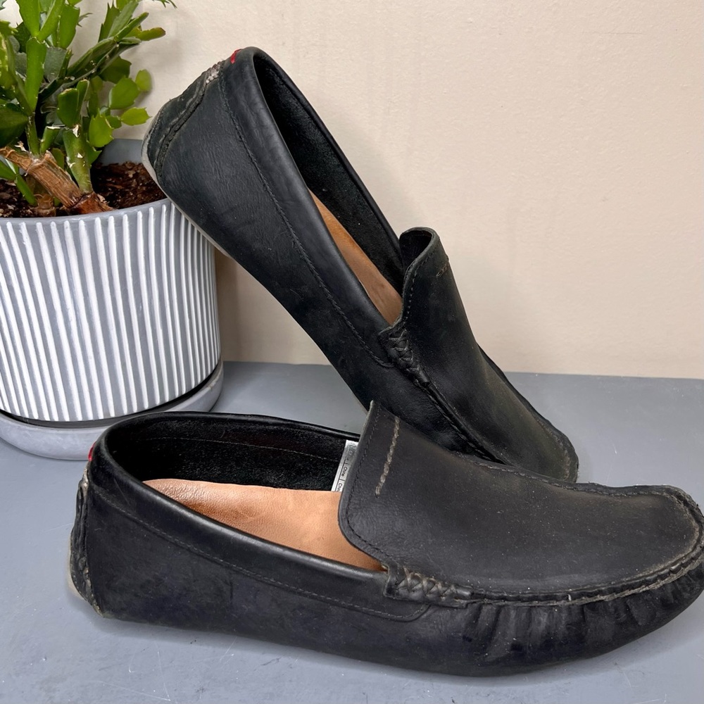 Men’s Ugg Black Leather Driving Loafers